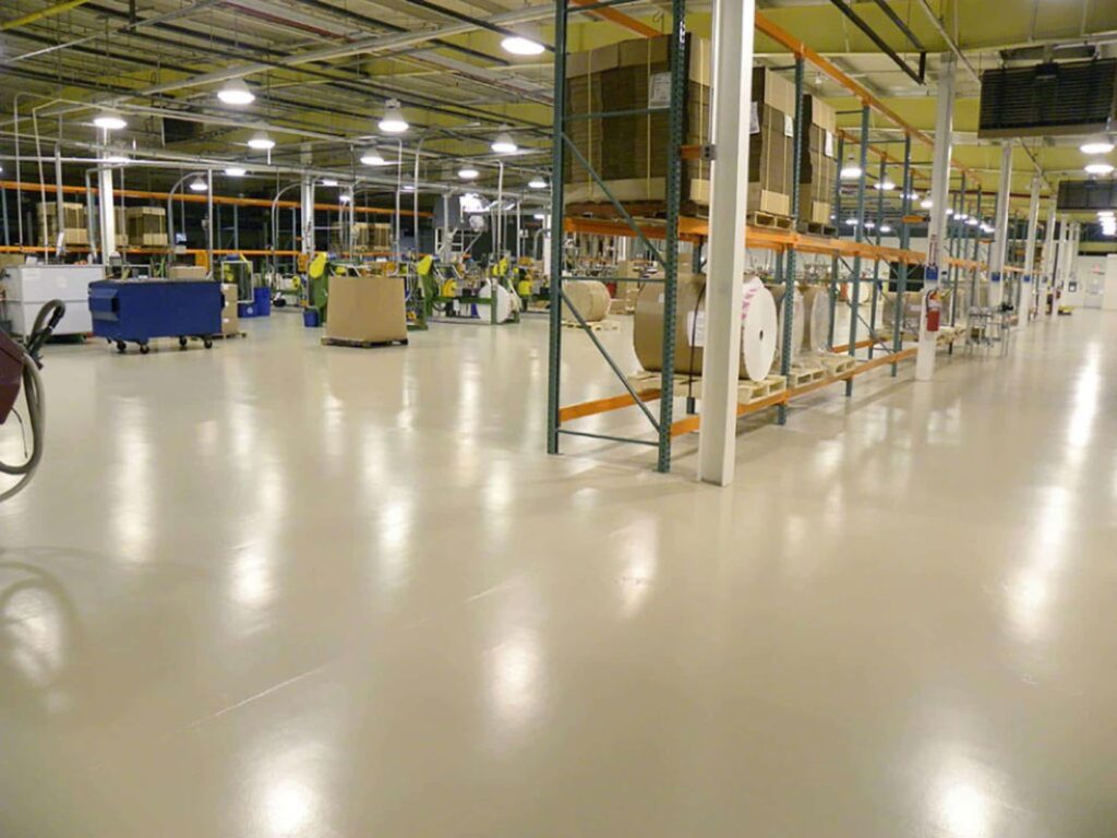 Self-Leveling Epoxy Flooring Installation for Industrial Facilities